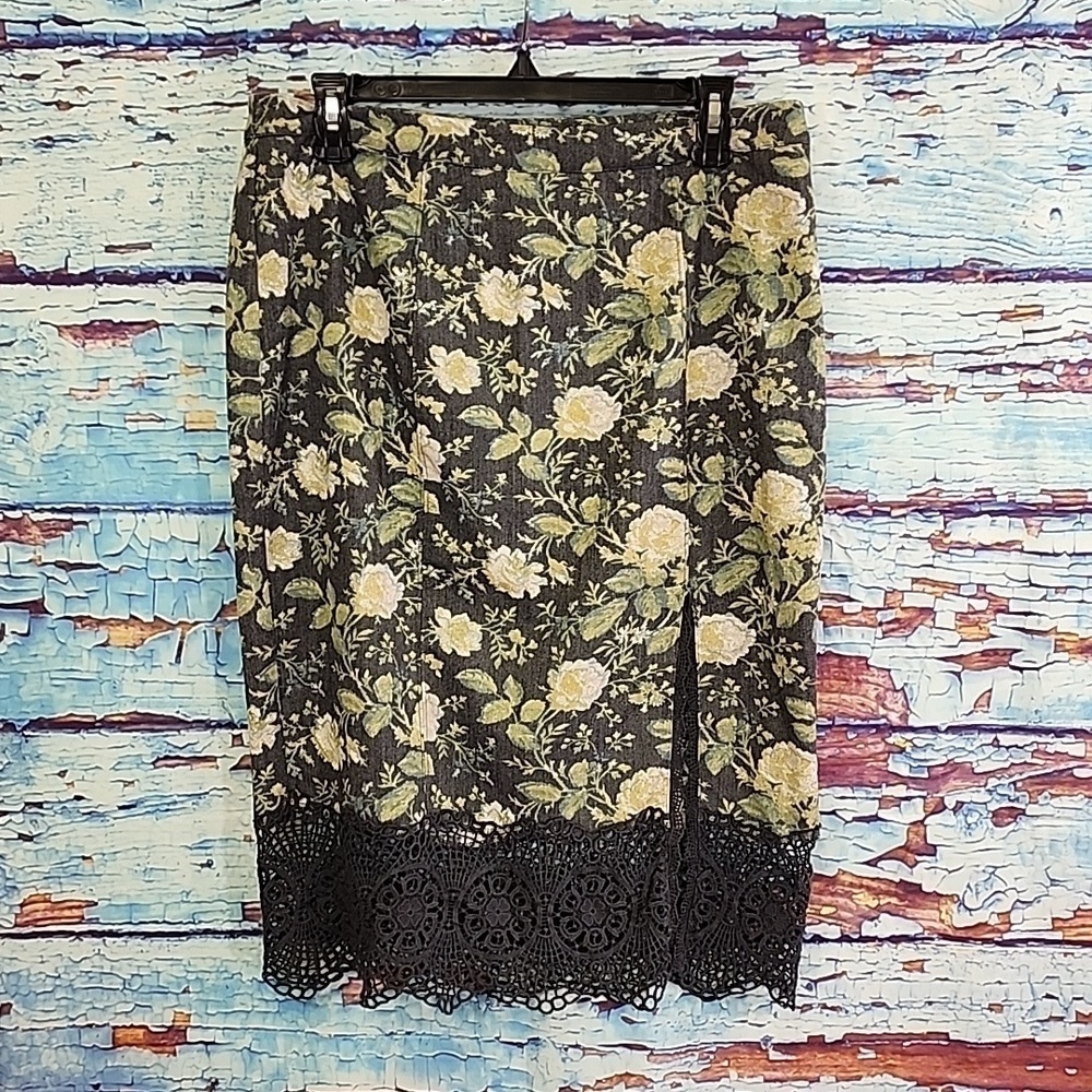 FREE PEOPLE floral Skirt size 10